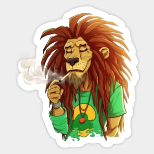 420 Tuxedo Rastafarian Lion Sticker